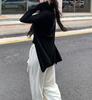 Long-sleeved thin slightly transparent lazy wind medium and long outer sunscreen blouse women's spring summer coat knitted cardigan top