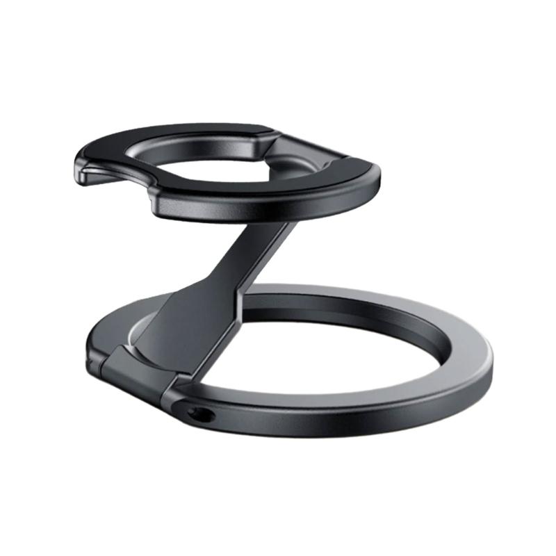 

Adjustable Magnetic Phone Stand 360 Rotation Double Hoop Grip and Light Weight Foldable Design Mobile Mounts