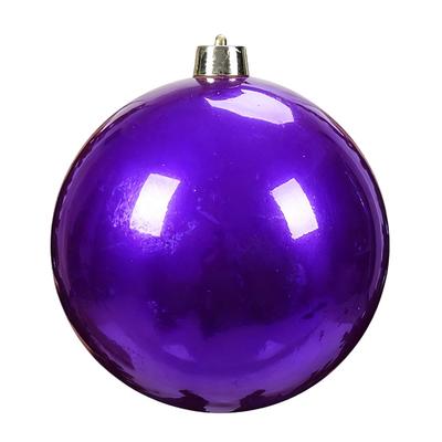 Durable Plastic Pearlescent Ball Pearlescent 15CM Holiday Decorations Ball Shape Xmas Ornament Ball Shopping Mall