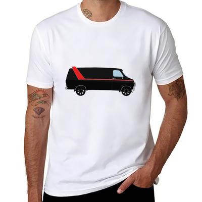 Der A-Team Van T-Shirt T-Shirts für Mann Baumwolle lustig Mann T-Shirts Grafik T-Shirt