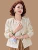 Spring Jacquard Jacket: Elegant Chinese Style for Middle-aged & Elderly Women, Perfect for Autumn & Spring