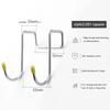 1/2/4 Pcs Hook 304 Stainless Steel Hanging Hooks Free Punch Double S-shaped Kitchen Bathroom Cabinet Door Back Style Hanger Home