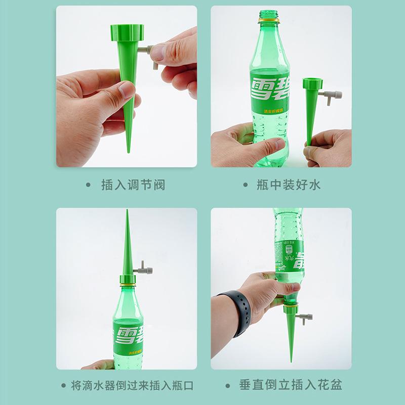 Automatic Drip Irrigation System Self Watering Spike for Flower Plants Greenhouse Garden Adjustable Auto Water Dripper Device