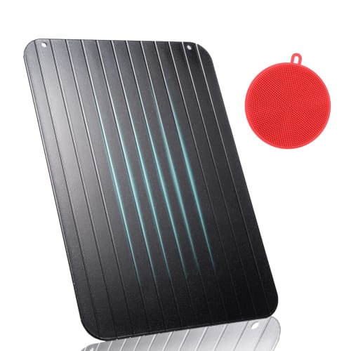 Recommended by Kaji Yarou: Blaulock Thawing Plate, Rapid Thawing, Aluminum Food Plate with High Thermal Conductivity, Made In Japan, Lightweight, Slim