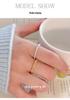 Cui Yan S925 Sterling Silver Korean Twist Knot Minimalist Adjustable Ring for Women