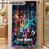 Beach TowelSplatoon Custom Name Text Personalized Soft Towel for Beach Pool Indoor Home Decor Gift