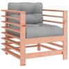 Garden Chairs with Cushions 2 Pcs Solid Douglas Fir Wood