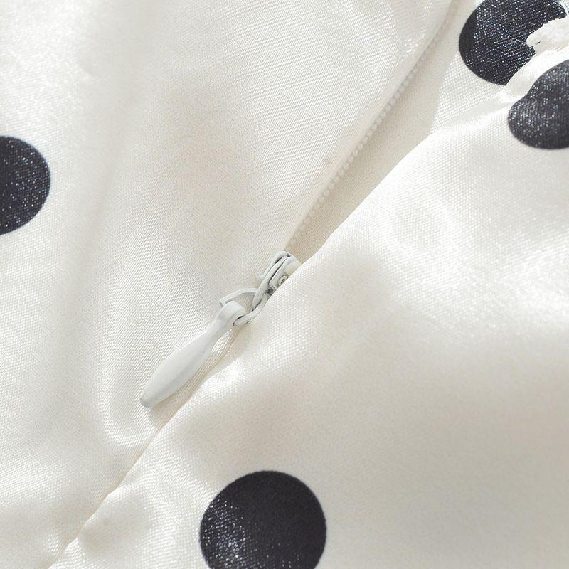 Kaslead New Arrival Women's Clothing Fashion Style Fashion Polka Dot Lace Lace Satin Sling Dress