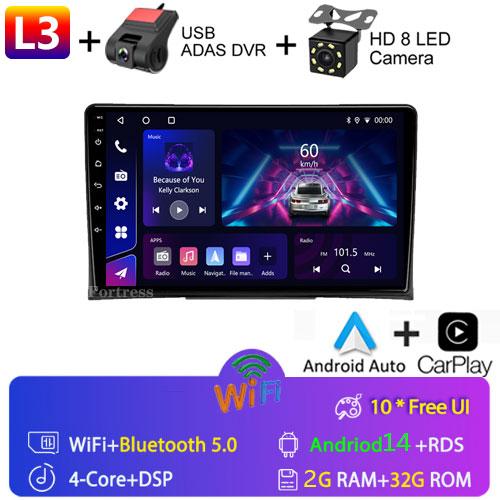 Radio Auto Multimedia Player 9 inch Sistem Android pentru Volkswagen Multivan T5 2003 - 2015 Navigație GPS Ecran Split Bluetooth