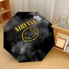 Nirvana Print 8?Ribs Automatic Umbrella Wind Resistant Lightweight Folding Umbrella For Outdoor Travel