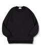 TI.GLAKE Plain Oversized Double-Sided Sweatshirt Black