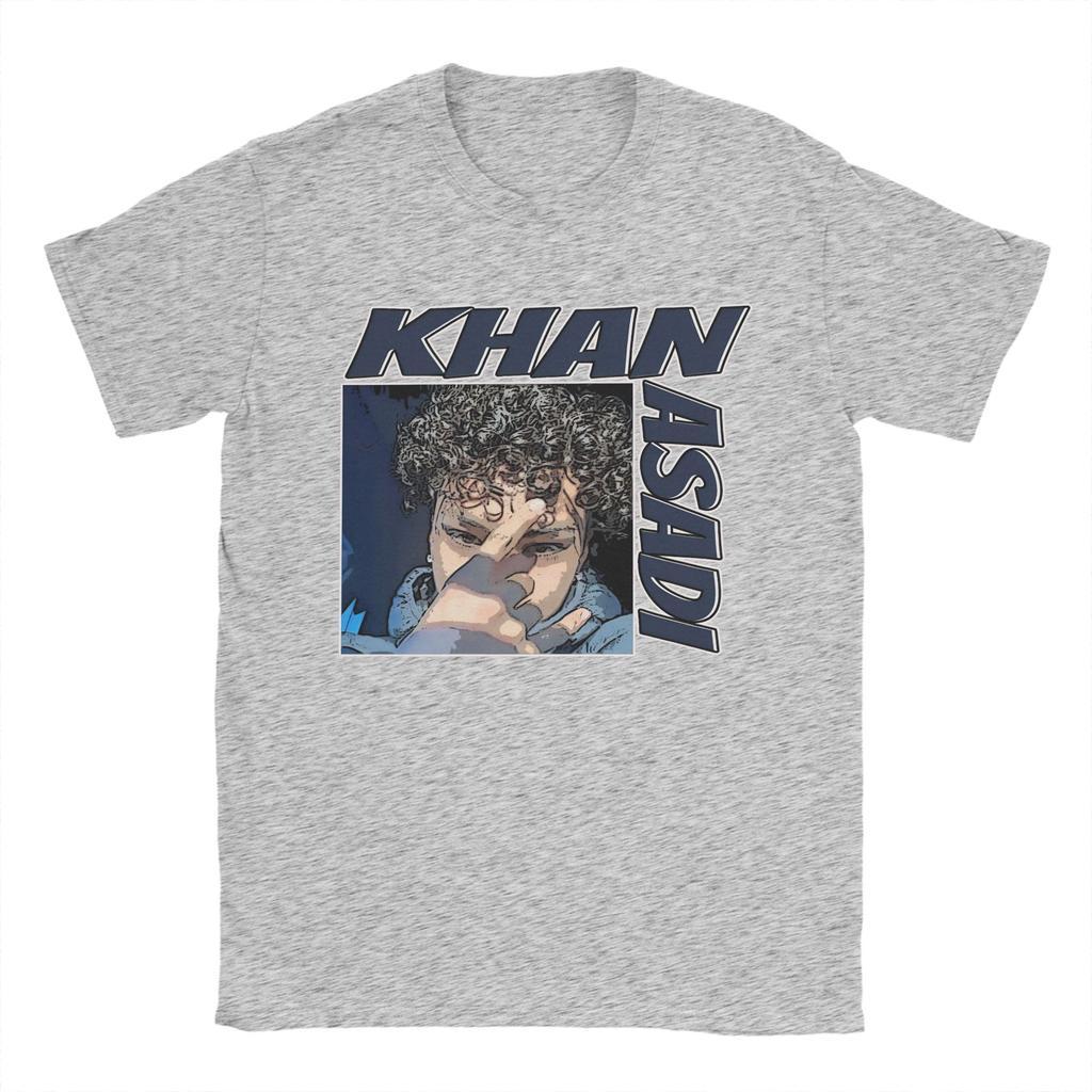 Khan Asadi TShirt Beach Leisure TShirts Unisex Cotton ONeck Plus Size 5XL Top Tees ShortSleeve Classic Tops