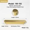Aluminum Alloy Door Handles Gold Brushed Drawer Knobs Modern Cabinet Pulls  Furniture Hardware