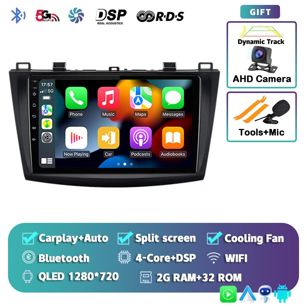 Android 14 Carplay Auto Wifi + 4G Auto Radio DSP Für Mazda 3 2010 2011 2012 2013 Multimedia Video Player GPS 2din Kopf Einheit Stereo
