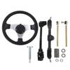 Go Kart Steering Wheel Assembly Set Adjustable 300mm 11.8in Diameter for 150cc‑250cc Engines