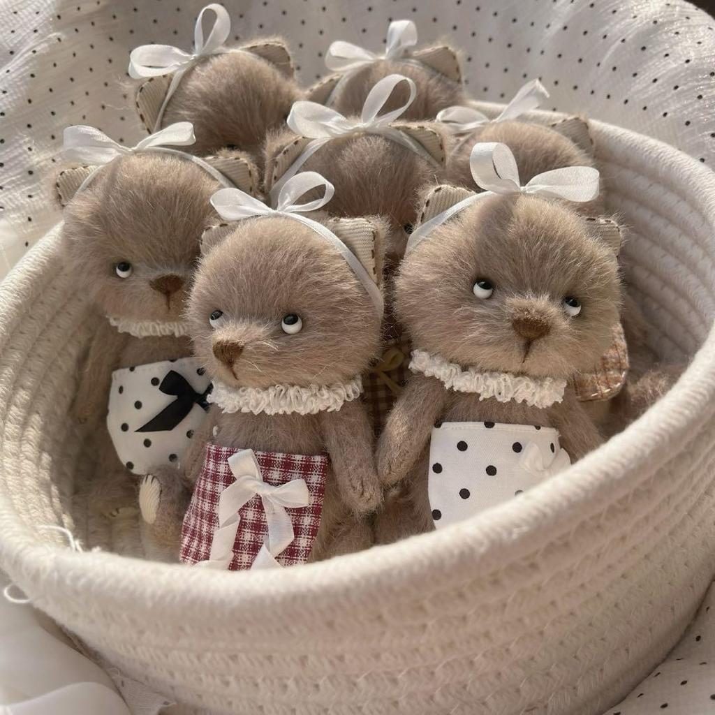 [USED] Handmade Teddy Bear Plush Toy by Overseas Artist Bear Thinking Bear