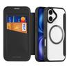 For iPhone 17 Leather Case DUX DUCIS Skin X Pro Series Flip Cover Compatible with MagSafe