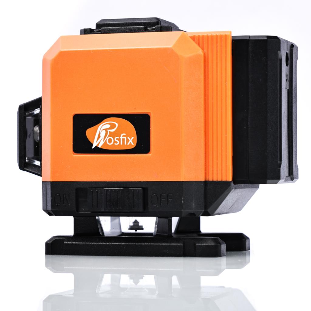 Rosfix Poziomica Laserowa Orange Tiger ROT12L – 12 Linii Laserowych | Samopoziomowanie | Statyw 43-120 Cm Z Pokrowcem