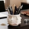 Creative Multi Sided Facial Pen Holder Home Storage Ornament Office Desktop Decoration Ornaments Commemorative Gifts