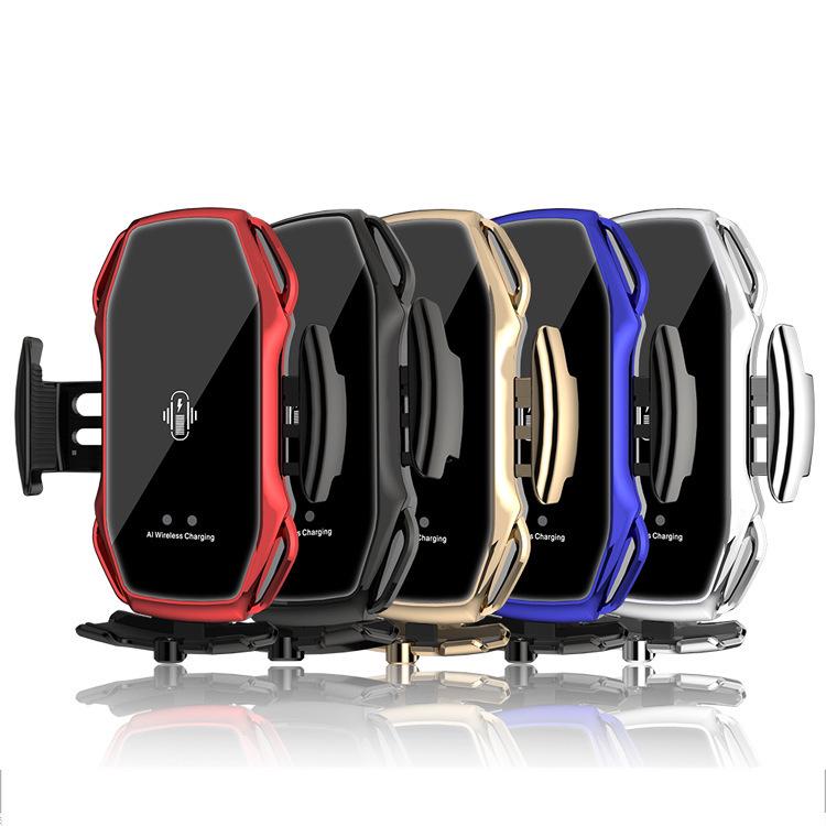 

10W Wireless Car Phone Holder with Multi-functional Blind Suction and Smart Induction Charging Red [10W Original]