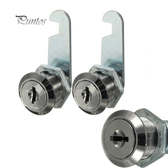 Kamlåser av sinklegering 16 mm 20 mm Arkivskap Postkasse Skuff Skapskap