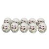 Made in Japan Color Daruma Size 0 White [Set of 10] [Height 4.5cm] Lucky Daruma, Good Luck Charm, Pr