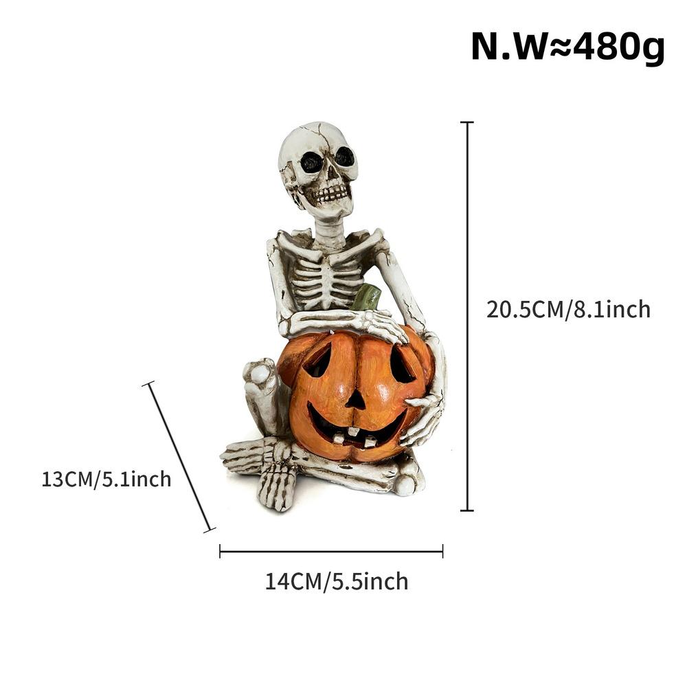 A Halloween Home Decoration Ghost Pumpkin Ornaments Party Props Decorative Resin Skeleton Holiday Atmosphere