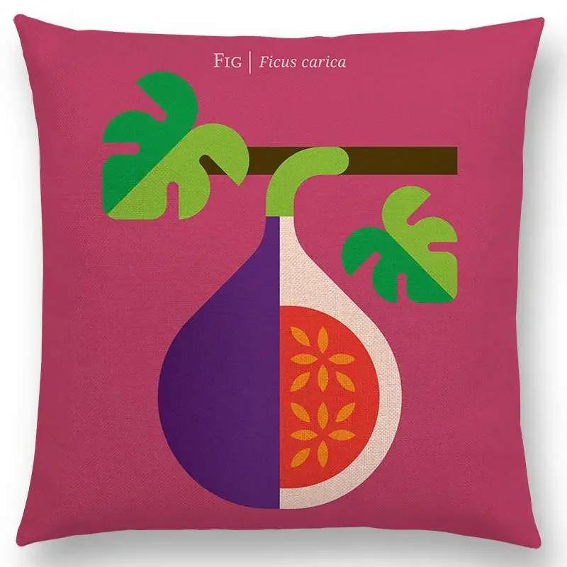Lovely Fruits Vegetable Cushion Cover Lemon Pineapple Avocado Blackberry Onion Beetroot Cucumber Sofa Throw Pillow Case