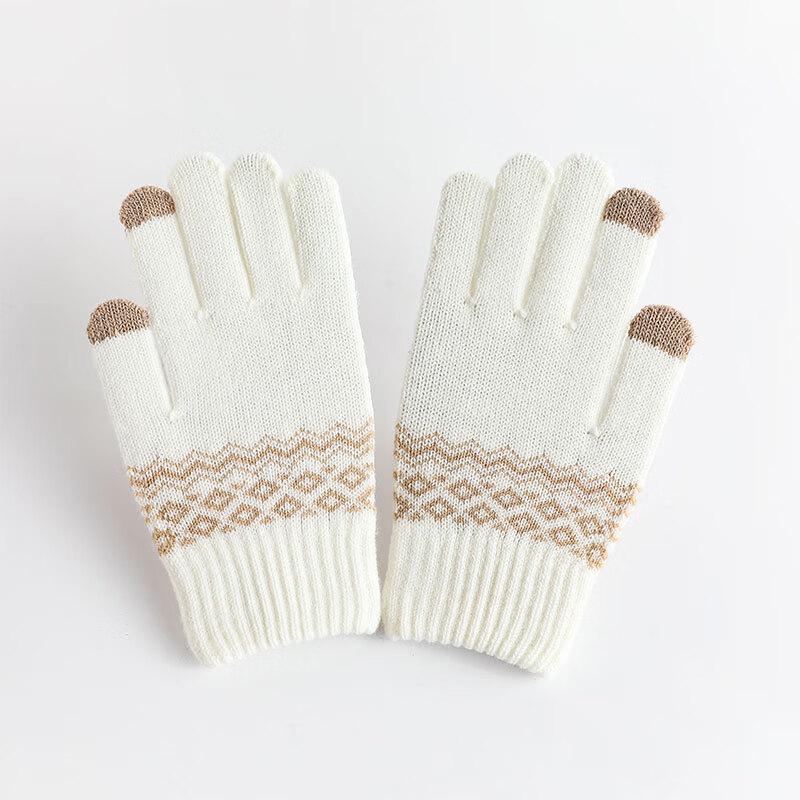 

Yishan Yisi Wave Pattern Touchscreen Warm Gloves One Size