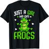 Just A Girl Who Loves Frogs Kids Girls Frog T-Shirt