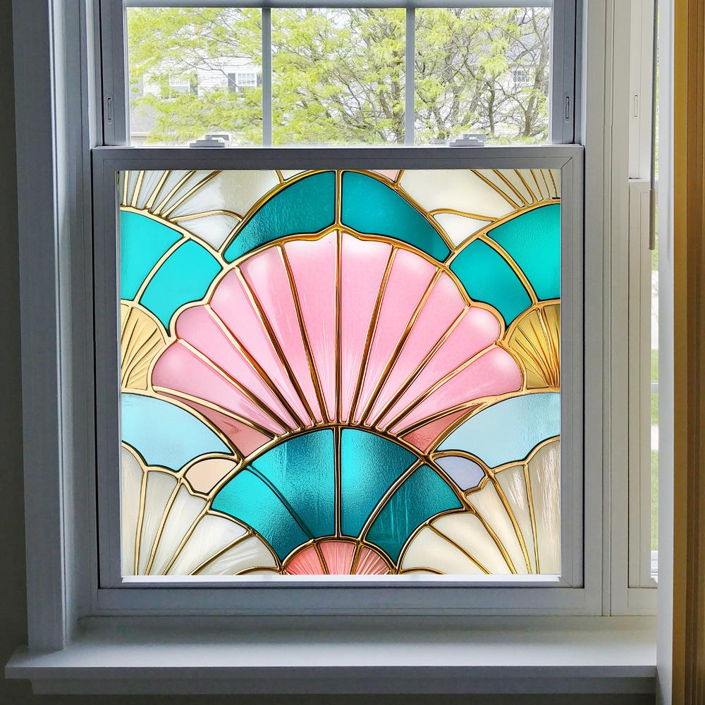 BL301-330 Colored PVC Static Cling Window Film - No Glue Home Decoration