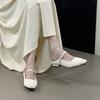 Fashion Bailamos 2025 Flat Heel Women Slipper Fashion Square Toe Shallow Slip On Mules Shoes Soft Flat Heel Ladies Elegant Sandal Slide