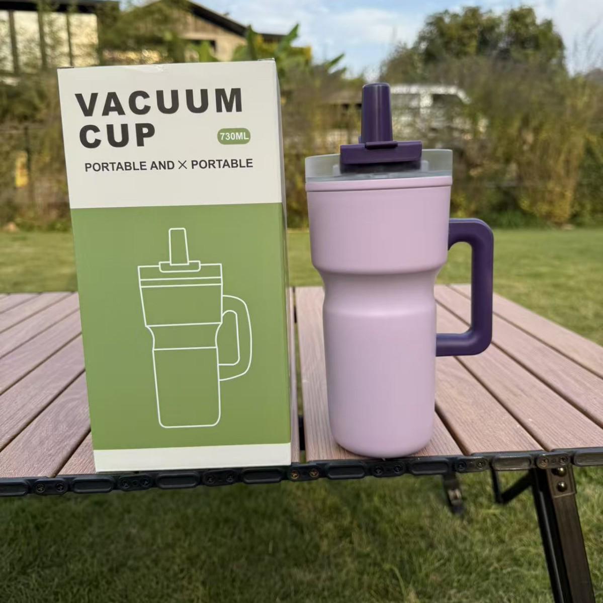 Creative High-Capacity Straw Cup with Handle - Ice King 316 730ml