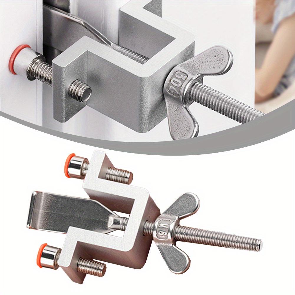 1Pc Portable Door Lock Dual Nut Adjustment Body Hotel Door Locks Self-Defense Door Stopper Travel Anti-theft Safety Lock.