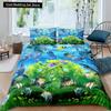 Kid Underwater World Oasis King Queen Duvet Cover Ocean Fish Coral Bedding Set Marine Life Quilt Cover Polyester Comforter Cover