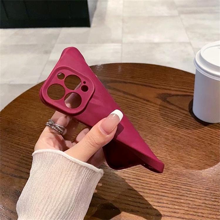 For iPhone 15 14 13 12 Mini 11 Pro XS Max X XR SE 7 8 Ice Cream Frosted Wrinkled Soft Phone Case Protective Soft Back Cover