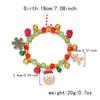 Christmas Bracelet for Women Fashion Elegant Christmas Tree Santa Snowflake Pendant Beaded Bracelets Holiday Party Jewelry Gift for Girls