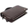 Spacious Men's Purse with Two Compartments Made of Genuine Grained Leather CANPELLINI 21569 Brown