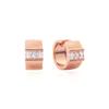 Cubic Wide Volume One-Touch Earrings (14k Plated) SHER0068