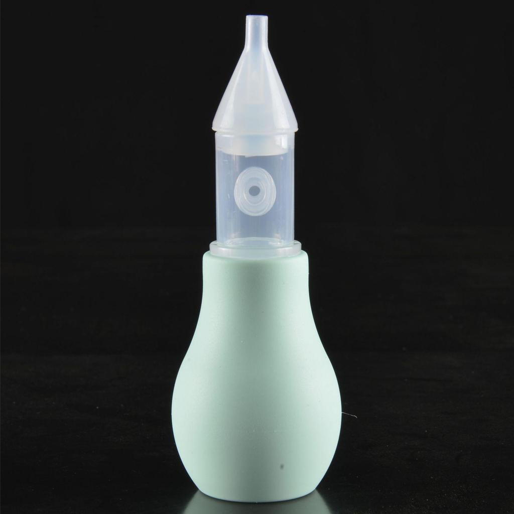 Silicone Anti-Backflow Infant Nasal Aspirator - Manual Pump Nasal Mucus Cleaner