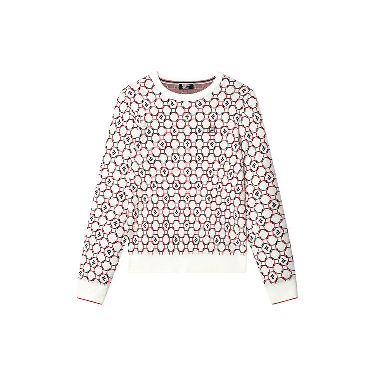 

New FILA Knitwear Women s Steam White F11W311408F-IV S