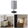 Table Lamp Linen Fabric Shade for Desk Bedroom Dorm