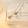 Accessories Fashion 18K Gold Small Snowflake Titanium Steel Necklace Does Not Fade Xiaoxiangfeng Clavicle Chain Advanced Sense
