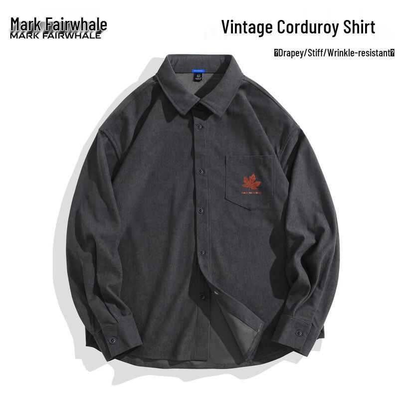 

Мужская вельветовая куртка-рубашка Mark Fairwhale, осень 2025 2XL