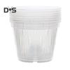 Vaso transparente para orquídeas, vaso de flores reutilizável para orquídeas com furos, plantador ventilado de plástico para replantio, cultivo de orquídeas em ambientes internos e externos