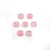 Dyed Pink Jade Square Cushion Cabochon Loose Gemstone Lot 50 Pcs 7 MM 100 CT For Jewelry Making