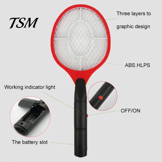 Raqueta Eléctrica Portátil Inalámbrica para Mosquitos Matamoscas Insectos Zapper