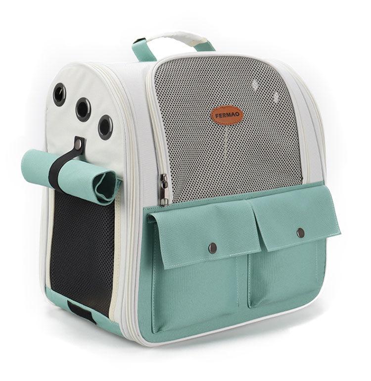 Pet Backpack Portable Cat and Small Dogs Outdoor Carrier Foldable Ventilated Design Large Cat Dog Backpack Carrier Bag