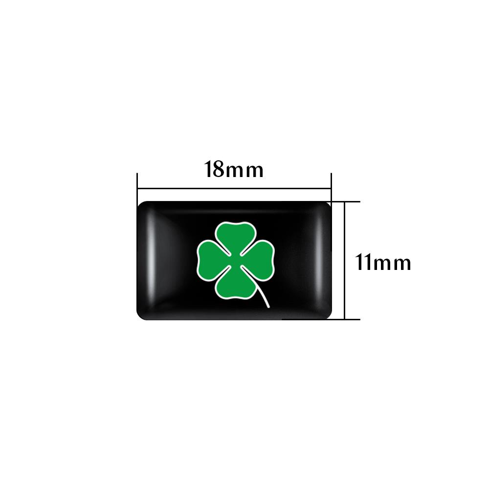 3D Epoxy Four Leaf Clover Badge Stickers Car Steering Wheel Dashboard Sticker For Alfa Romeo156 159 Giulietta Stelvio Gta Giulia pgi231