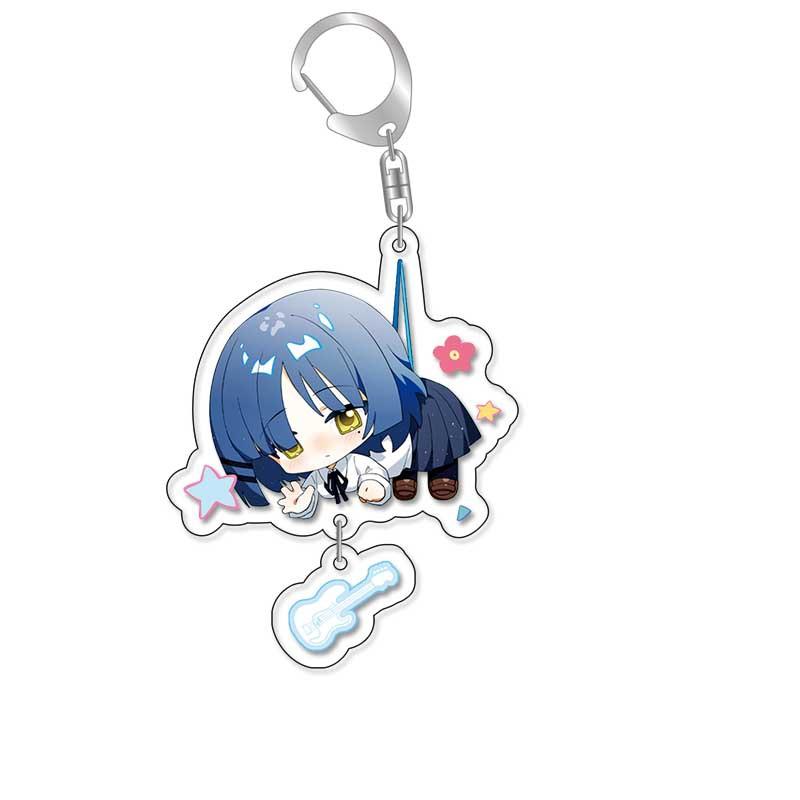 Bocchi The Rock! Gotoh Hitori Plastic Anime Keychain Ijichi Nijika Kita Ikuyo Bag Tag Parts Baji Accessories